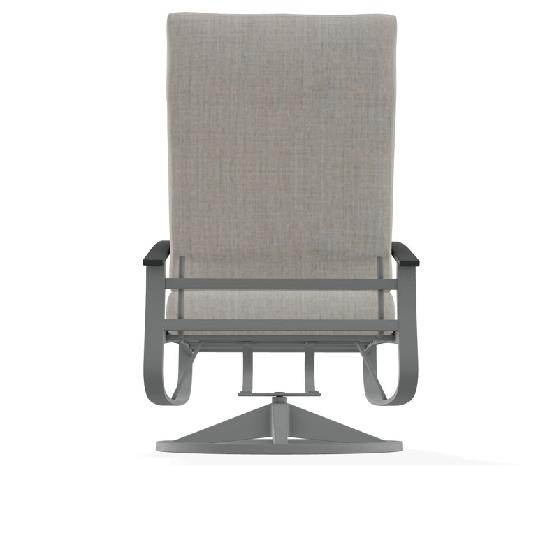 Belle Isle Outdoor Lounge Chair, Graphite, Dazzle