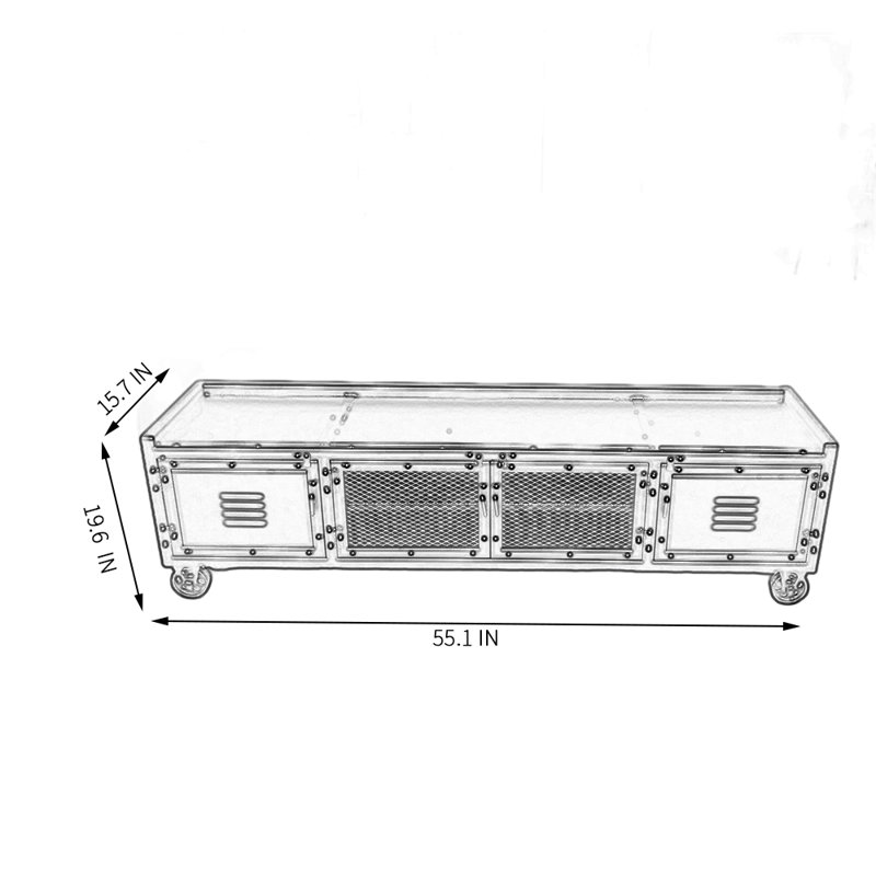 Crédence de rangement l 55,11 po Kajah