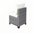 All-Weather 7-Piece Grey PE Wicker Patio Conversation Set with Beige Cushions and coffee table
