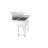 54'' L x 21'' W Stainless Steel Freestanding Service Sink with Faucet