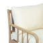 Ensemble de conversation d'extérieur moderne en bois d'acacia massif pour 4 personnes Meriton avec dossier et coussins en rotin PE-132839629