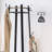 Industrial Style Coat Rack With 3-Tier Rustic Shelves And 8 Hooks, Free Standing-309703873