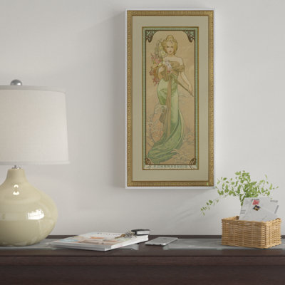 « quatre saisons : spring, 1900 », reproduction de peinture à l’huile sur toile tendue