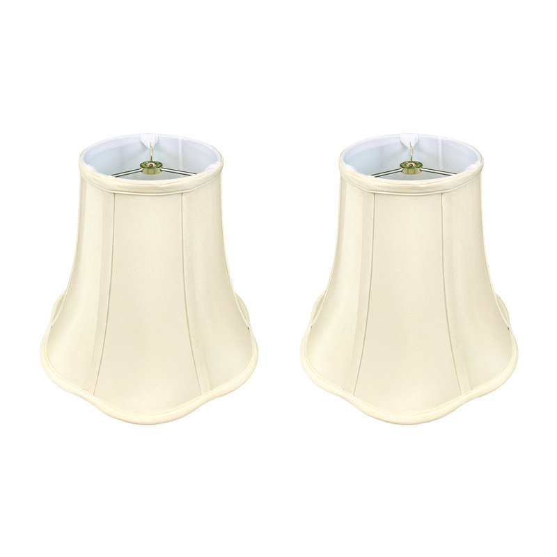 Royal Designs, Inc. BSO-703-12eg-2, abat-jour de base cloche festonnée, 6 x 12 x 10,25, coquille d'œuf, paquet de 2