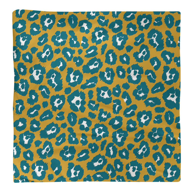 Serviette de foot Jacksonville, Or/blanc, 10 po x 10 po