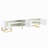 Modern Tv Stand With Metal Legs And Gold Handles For Tvs Up To 80'', Media Console Table With Cabinets And Adjustable Shelves, Luxury Tv Cabinet With Geometric Line-70760015