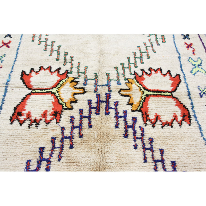 One-of-a-Kind Rectangle 4'4" X 8' Hand Knotted Area Rug