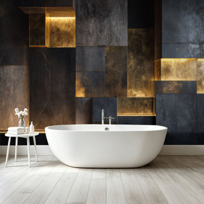 Peel and Stick Wallpaper Wall Mural 3D Geometric Wall Art Soft Accent Lighting Wall Art Self Adhesive and Removable