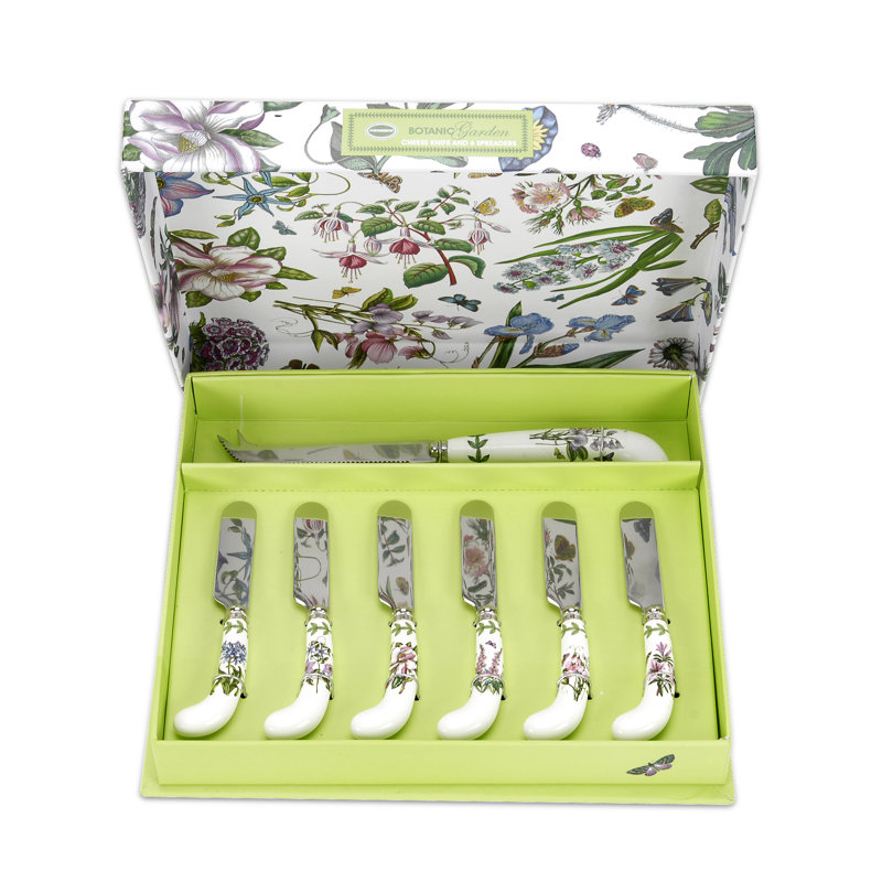 Couteau à fromage Portmeirion Botanic Garden & 6 Spreaders