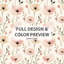 Ensemble de literie pour fille 5 pièces - Ensemble de housse de couette et coussin décoratif Serene Blush Fields-124208002
