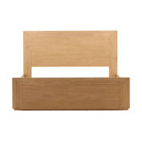 Aeris Rubberwood Platform Bed, Natural, King