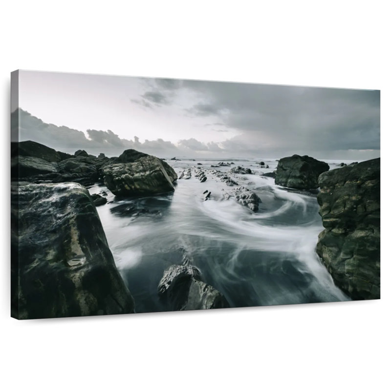 Plage rocheuse Gillard Barrika, H 20 po x l 30 po
