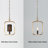 1-Light Kitchen Island Mini Pendant Light Gold