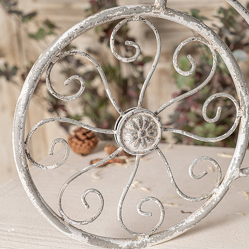 Panier à fleurs en métal rustique pour la maison et le jardin