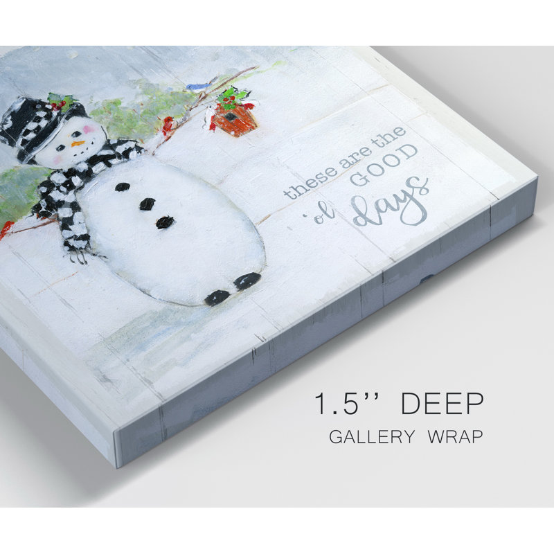 «Winter Together», reproduction d'art sur toile tendue, H 16 po x l 16 po x P 1 po