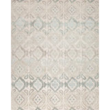 Contemporary Geometric Area Rug in Ivory