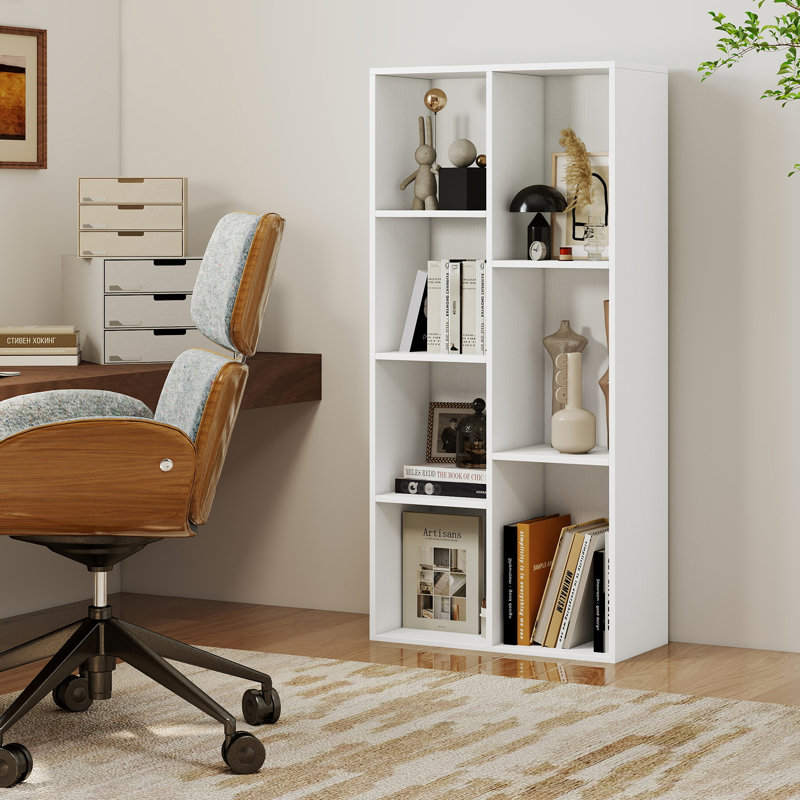 106cm H x 49cm W Cube Bookcase, White