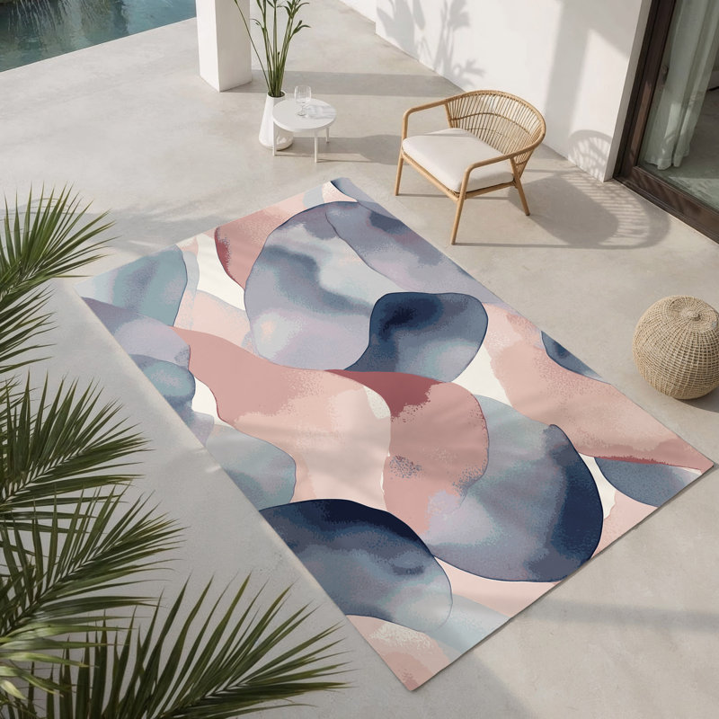 Tapis intérieur et extérieur Dream Lagoon, Rectangle 1 pi 6 po x 2 pi 6 po