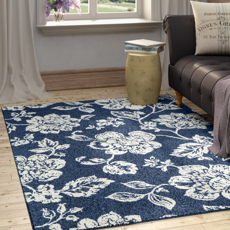 Kofi Floral Indoor / Outdoor Rug, Rectangle 6'7" x 9'6"