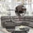 Synthetic Leather Motion Sectional Sofa