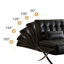 Chaise convertible 29,52 po 3-en-1 avec pieds en métal de style X, conception compacte pour appartements, études ou véhicules récréatifs-2002511409