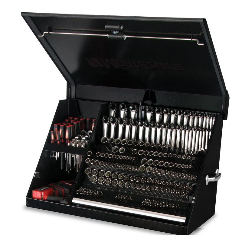 Montezuma 36" x 17" Triangle Toolbox (Steel, Black)