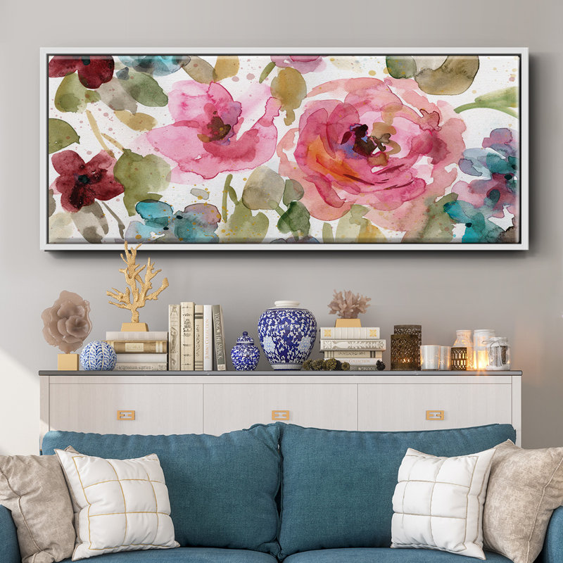 Garden Palette I - Toile avec cadre, H 20 po x l 50 po
