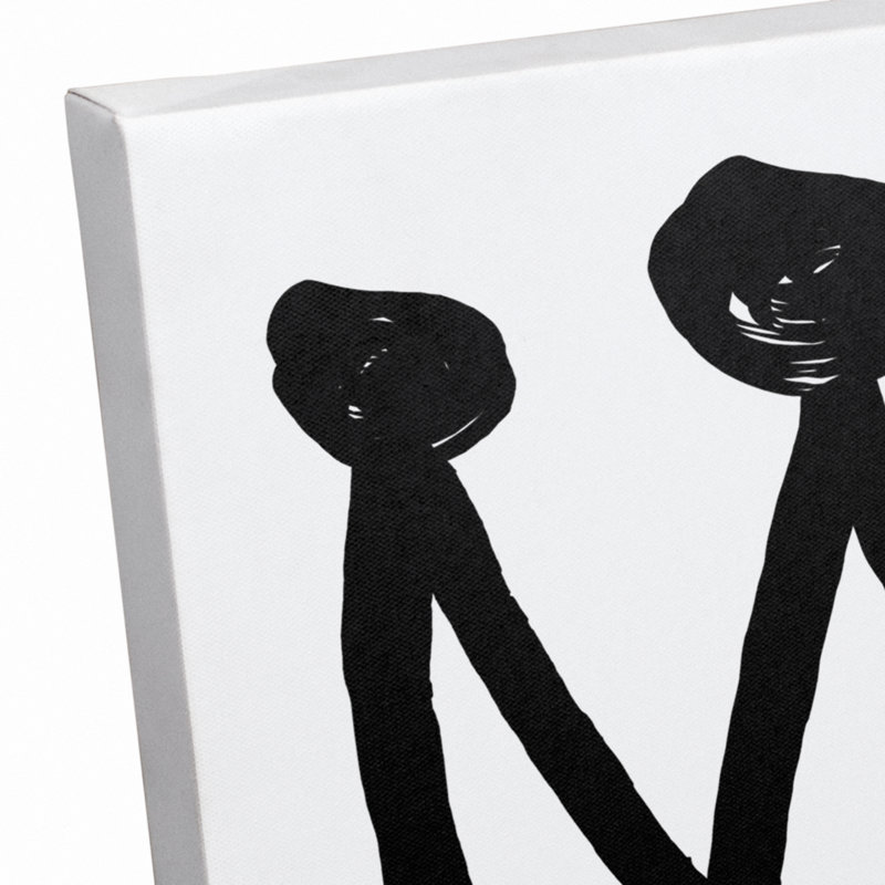 Art sur toile little princess Brewer, H 14 po x l 11 po x P 1,25 po, Noir