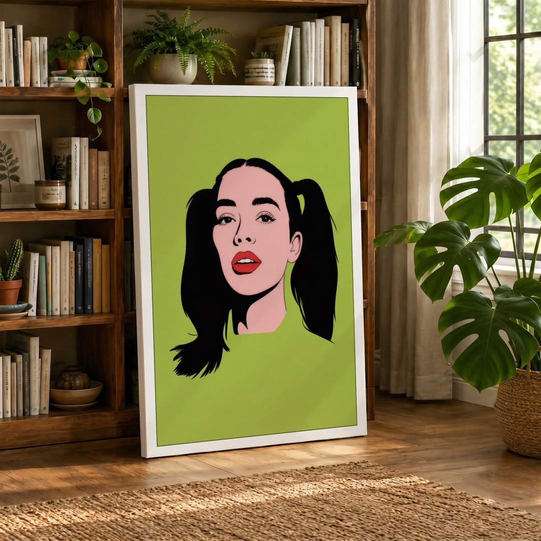 Bold Pop Portrait Pop Art Canvas Art Print