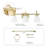 4-Piece Matte Brass Bath Set