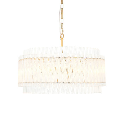 Daloma 3-Light Glass Chandelier