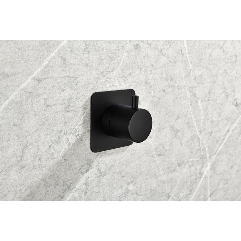 Corps de contrôle de volume réglable - Valve à poignée en laiton de 3/4 po en nickel brossé 3 pièces