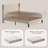  Nkenge Modern Bed Frame: Wood & Metal Support, Upholstered Headboard, Under Bed Storage-1971785463-1971785456