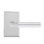 Bravura 845-1 Sumpter Dummy Lever on Traditional Rectangular Rose in Satin Nickel