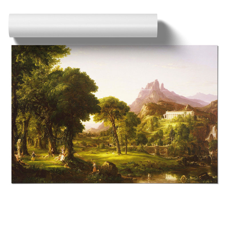 Dream of Arcadia by Thomas Cole - Frameless Print, 21cm H x 30cm W x 0.1cm D
