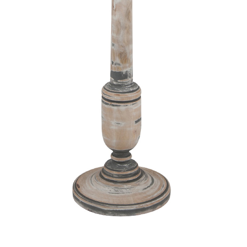 163cm Traditional Floor Lamp, Grey, Matte