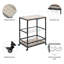 5 Bottle Floor Wine Bottle & Glass Rack-783529309