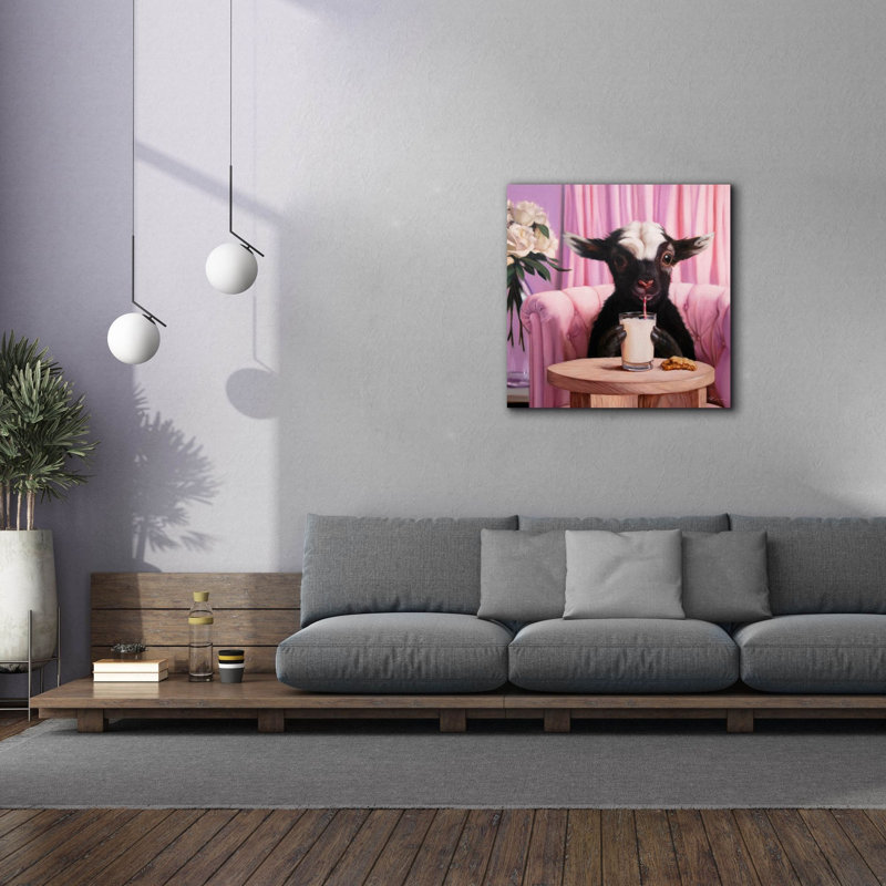  «Snack Time» par Lucia Heffernan, art mural sur toile, 37 po x 37 po, H 37 po x l 37 po