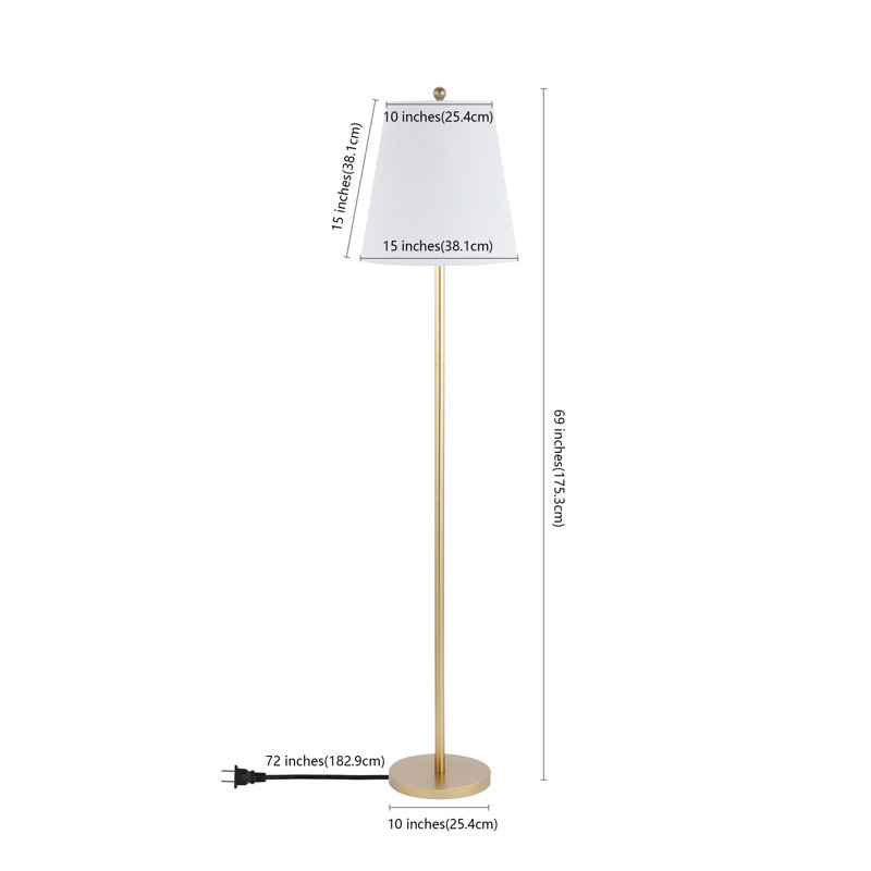 Beryn 69'' Gold Traditional Floor Lamp