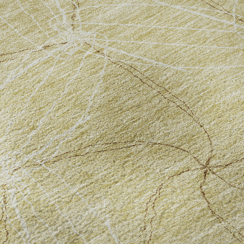 Premium Machine Washable Prisco Wheat Rug, Rectangle 8' x 10'
