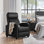 Fauteuil inclinable inclinable en cuir