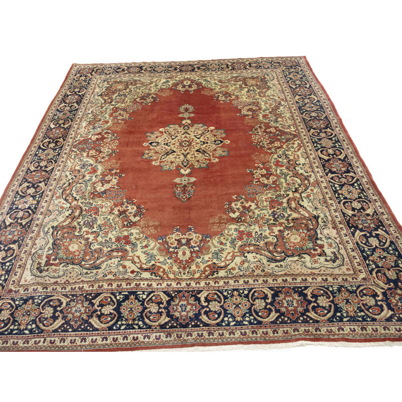 Rusty Red Traditional 10X13 Handmade Oriental Area Rug