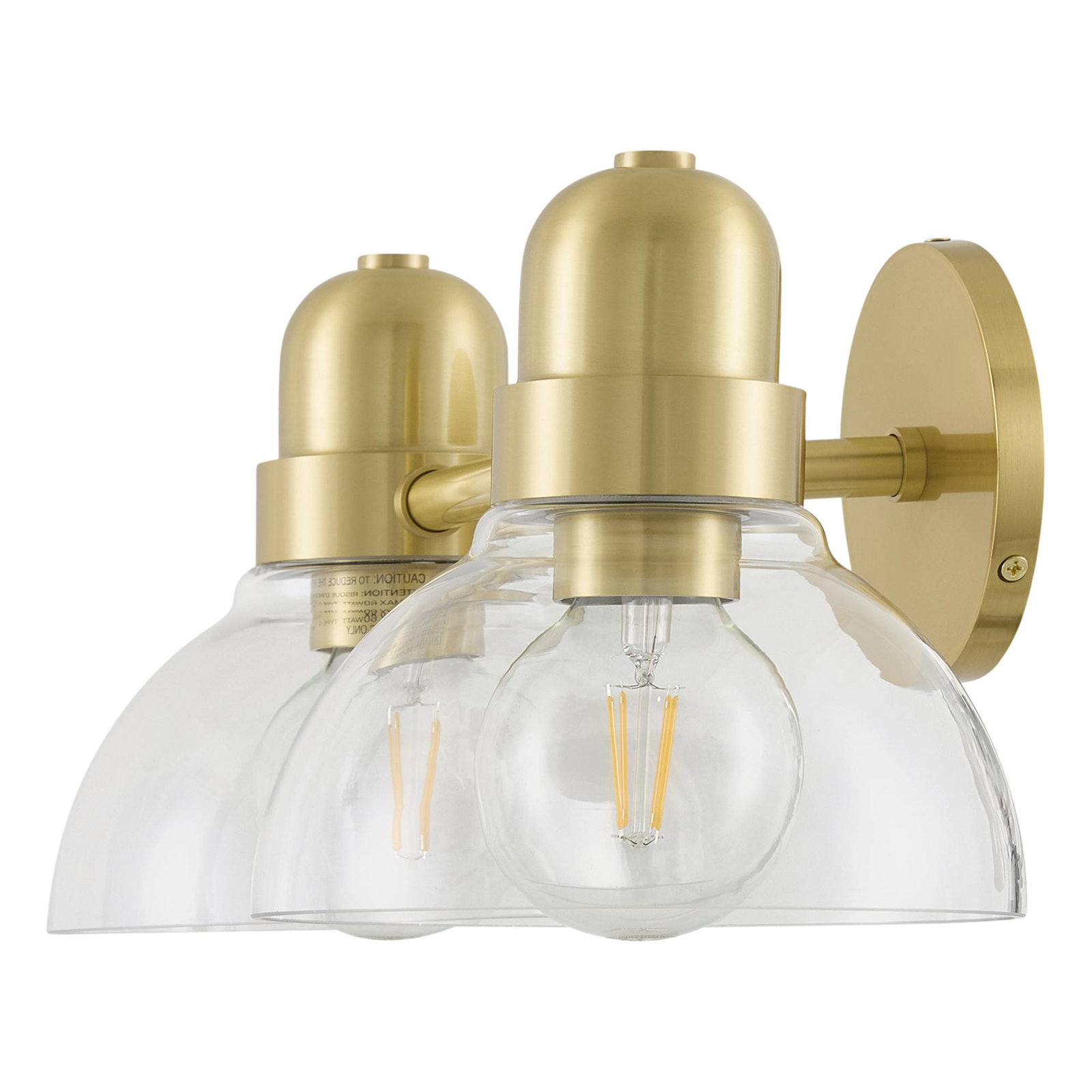 Solvoro Wall Sconce, 7" H x 16" W x 8.5" D, 2 Lights