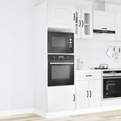 Oven Cabinets 2 Pcs Lucca Engineered Wood