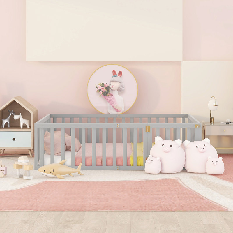 Kids Daybed, Gray, Full 