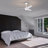 Hestrune 52-Inch White Led Lighted Ceiling Fan