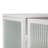 Glass Doors Modern Two-Door Wall Cabinet With Featuring Two-Tier Enclosed Storage, An Open Shelf, And Towel Rack