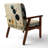 Colorful Mid Century Minimalist Oasis IV - Upholstered Modern Arm Chair-122510929