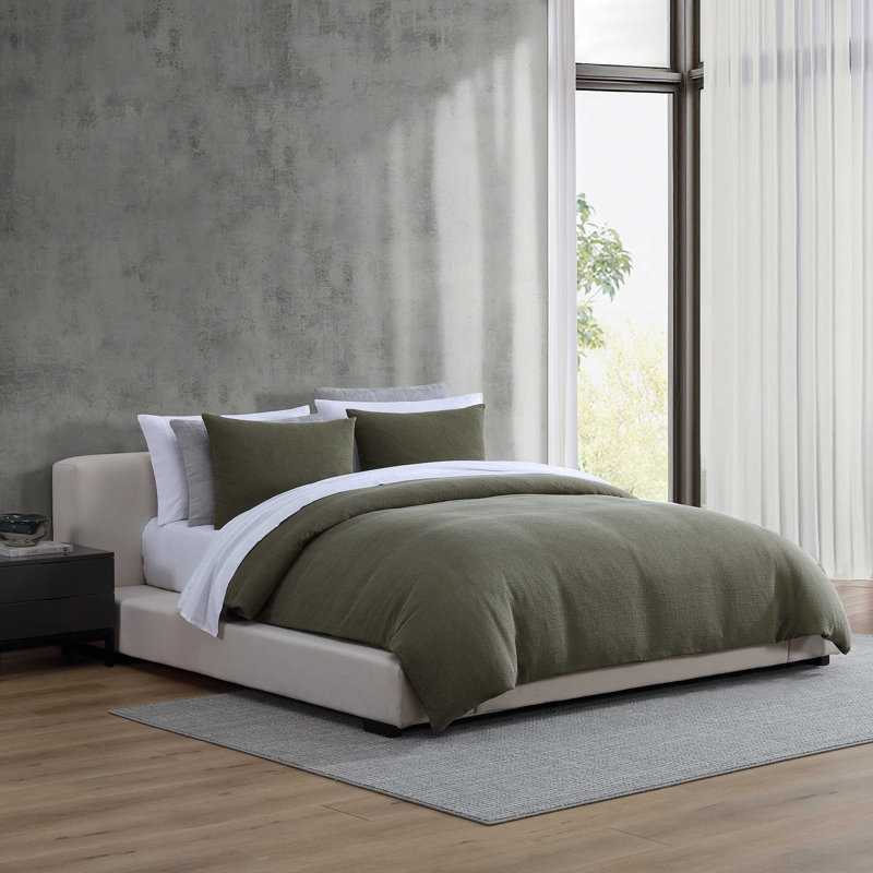 Dobby 100% Cotton Standard Sheet Set, King Sheet Set with 2 Pillowcases, Pastel Gray