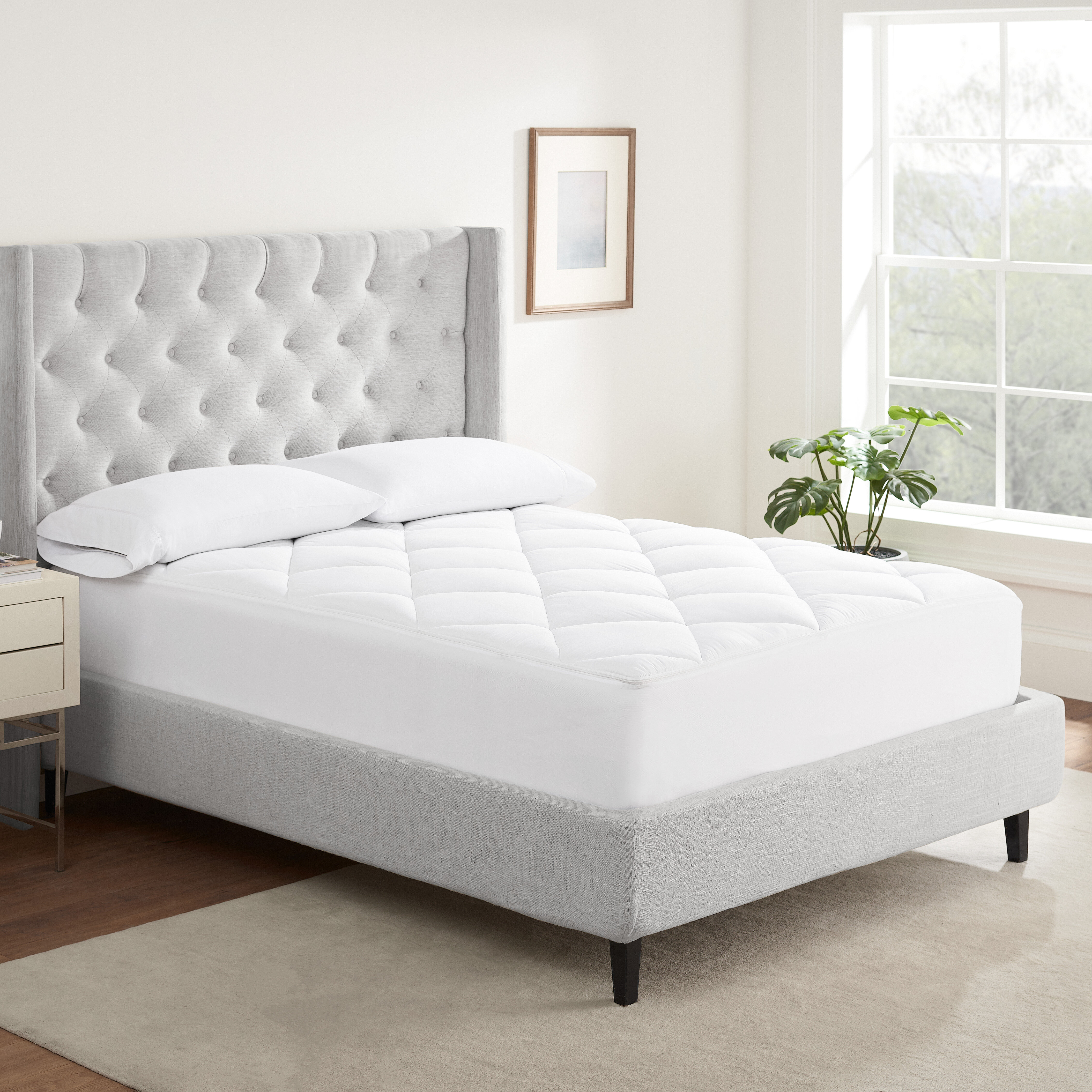 Serta Luxury Soft Comfort Mattress Pad - White (Twin)